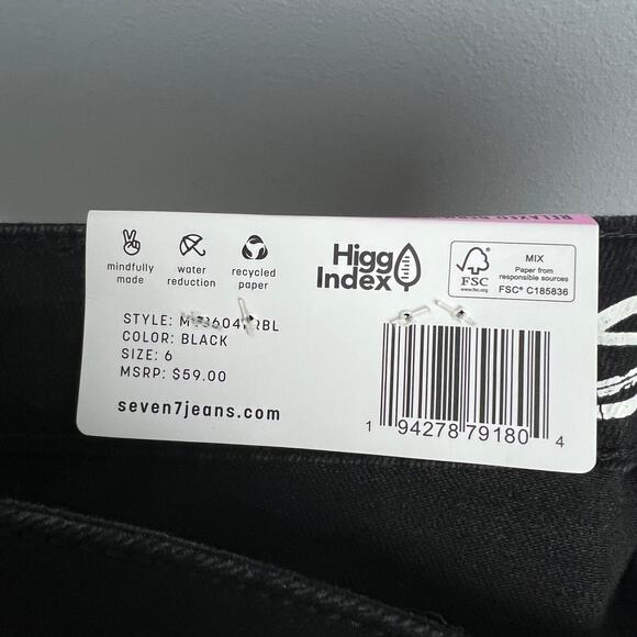 NWT Seven7 Women's 6 Bermuda Shorts Relaxed Fit Mid Rise Fray Hem Stretch Casual - Picture 8 of 15